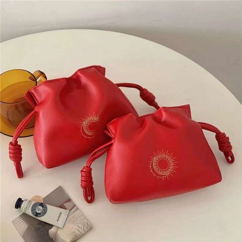 Designer Bag Tote bag Shoulder bag Makeup Festive Red New Style Lucky Clutch Waterproof Lipstick Key Storage Dumpling