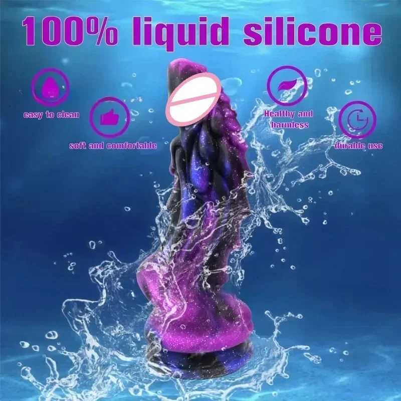 Dragon Dildo for Women Big Anal Dildo with Suction Cup Soft Monster Dildo Silicone Anal Plug Prostate Massager Sex Toys for Men XJ250806