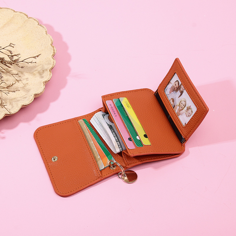 New Korean Style Wallet Short Ins Fashion High Luxury Women's Card Holder Coin Purse Two-in-One