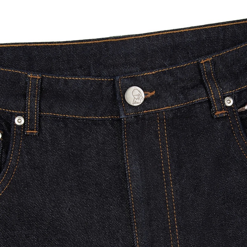 Men's Jeans Derschutze Patchwork Cherry Blossom Embroidery Denim Pants Y2k Vintage Women Baggy Straight Wide Leg Street Men Clothes
