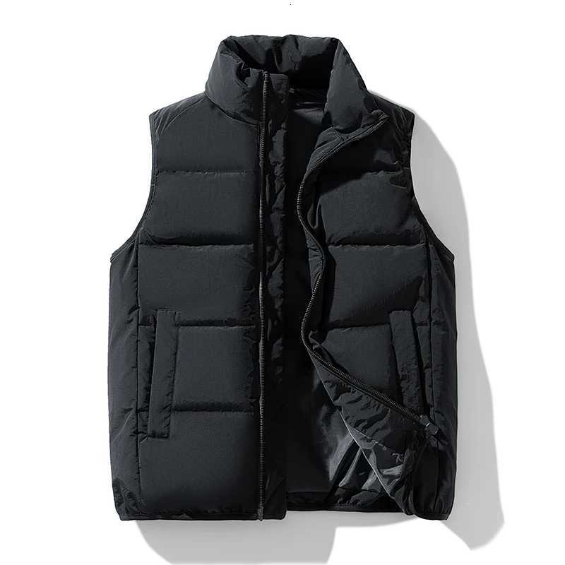 High Quality Duck Down Jacket Men Casual Fashion Vest Winter Warm Padded Waistcoat Lightweight Thick Sleeveless Coat Male Clothing W250806