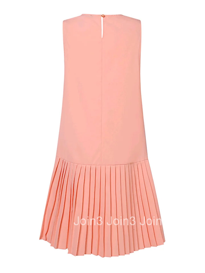 Summer Women Sleeveless Mini Dress Sweety Solid Pleated Short Dresses Party Elegant Sundress Casual Holiday Vestidos