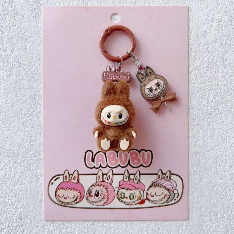 New Labubu Kawaii Aesthetic Plush Pretty Phone Chain Keychain Bags Wedding Party Accessories Keyrings Gifts for Women