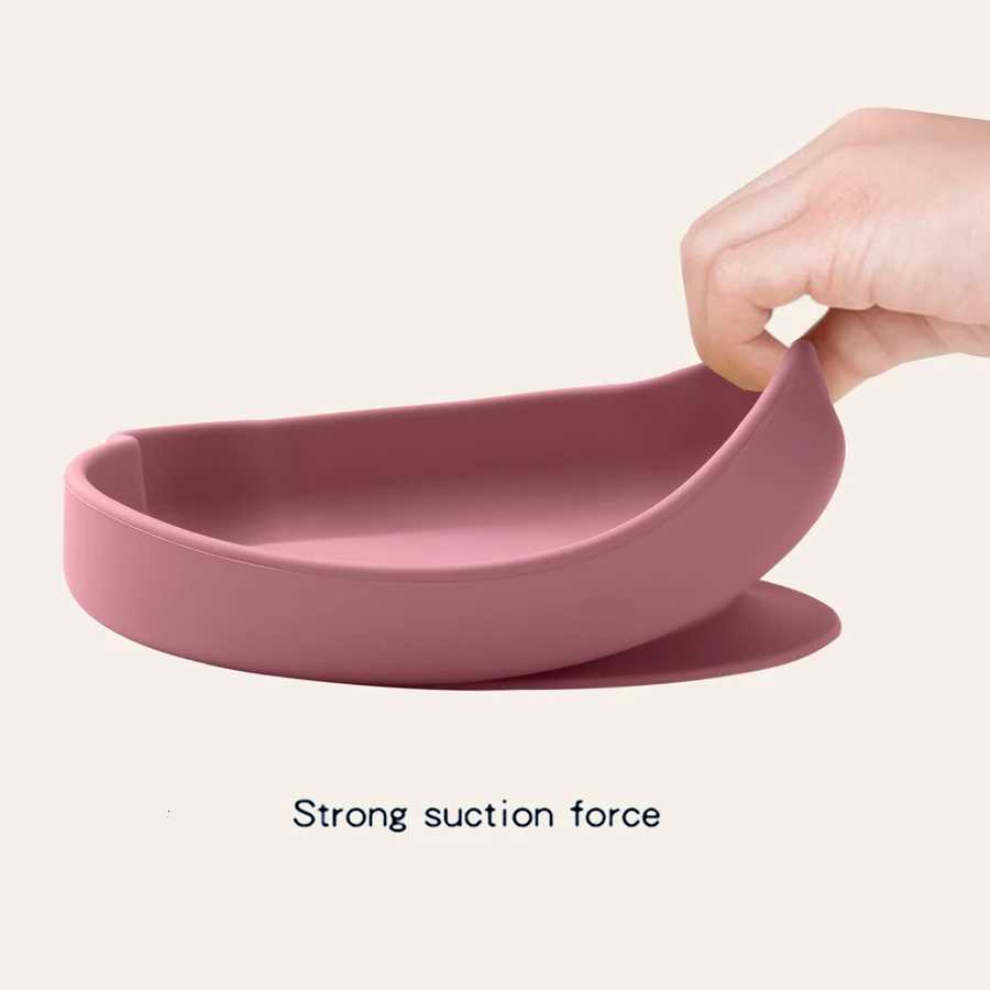 Baby Weaning Dishes Baby Silicone Sucker Plate Cartoon Bear Bowl Dining Appliance Feeding Solid Food Childrens Tableware X250806