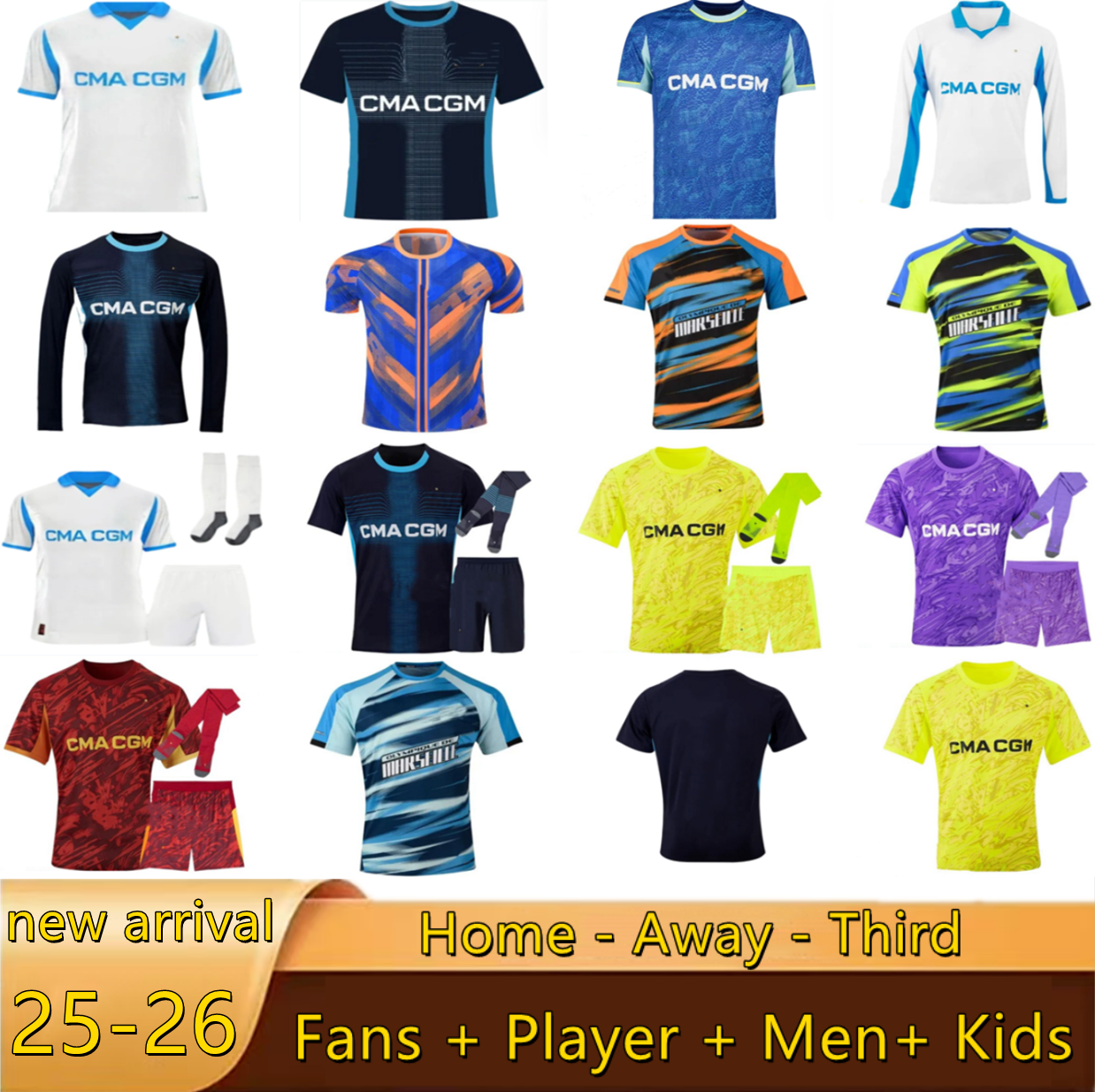 2025 2026 maillot de foot GREENWOOD Soccer jerseys HARIT OUNAHI harit 25 26 125th Anniversary OM hommes MEDINA BALERDI RONGIER GOUIRI men football shirt KIDS Kit