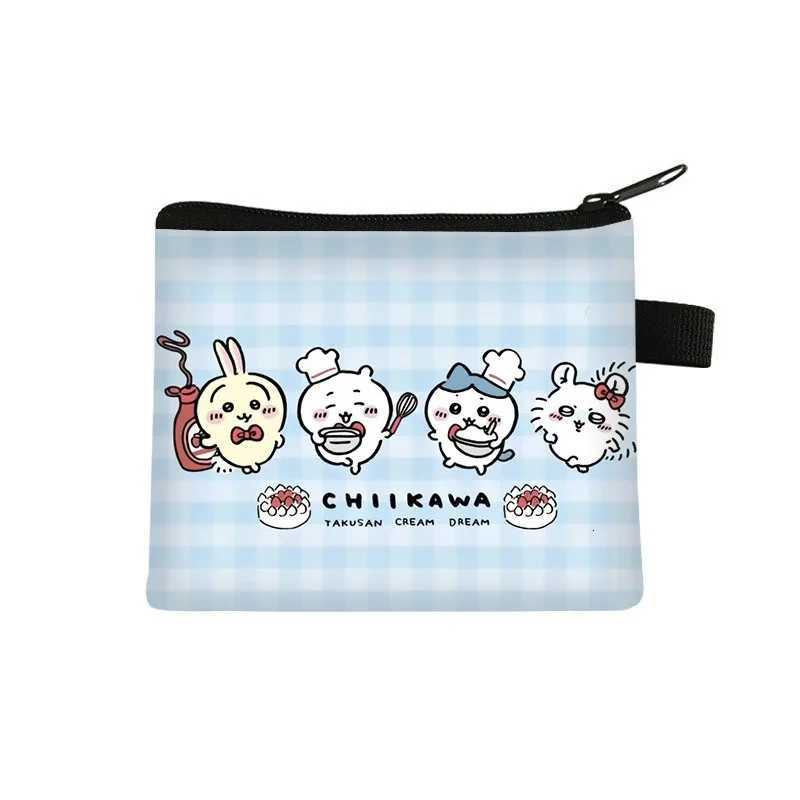 Chiikawa Wallet Hachiware Cartoon Cute Zero Wallet Breathable Fashion Mini Card Bag with Zipper Coin Storage for Men Women Gifts XJ250806