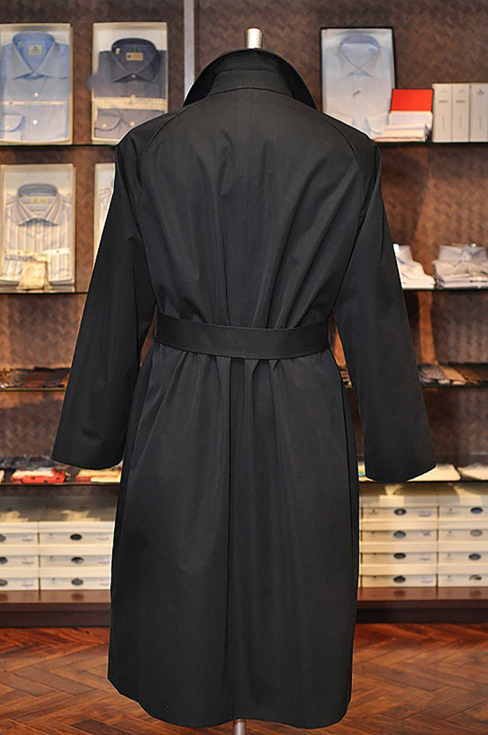 Vintage Men's Overcoat Double Breasted With Belt Coat Casual Business Formal Winter Warm Coat Customized