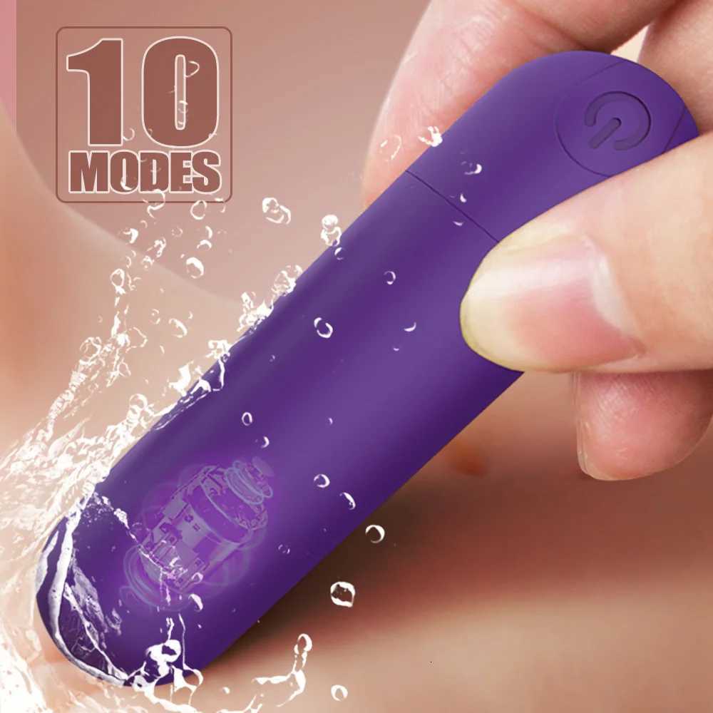 USB Charge Mini Powerful Bullet Vibrator Adult Sex Toys for Women Clitoral Stimulator Vaginal G Spot Vibrators Erotic MasturbationXJ250806