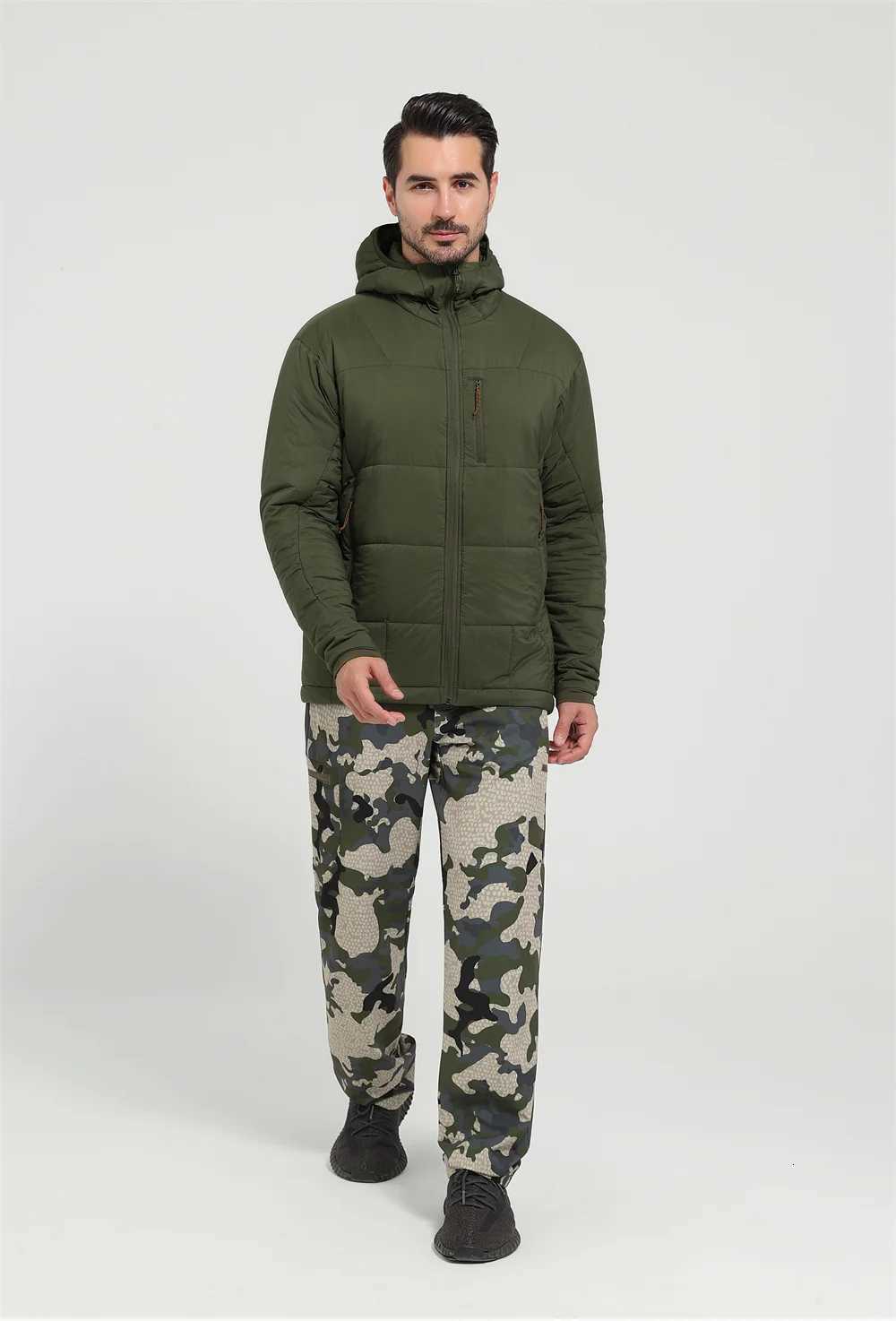 Mens Nylon 66 plaid ripstop lightweight blazer for autumn and winter with thermal insulation hunting jacket W250806