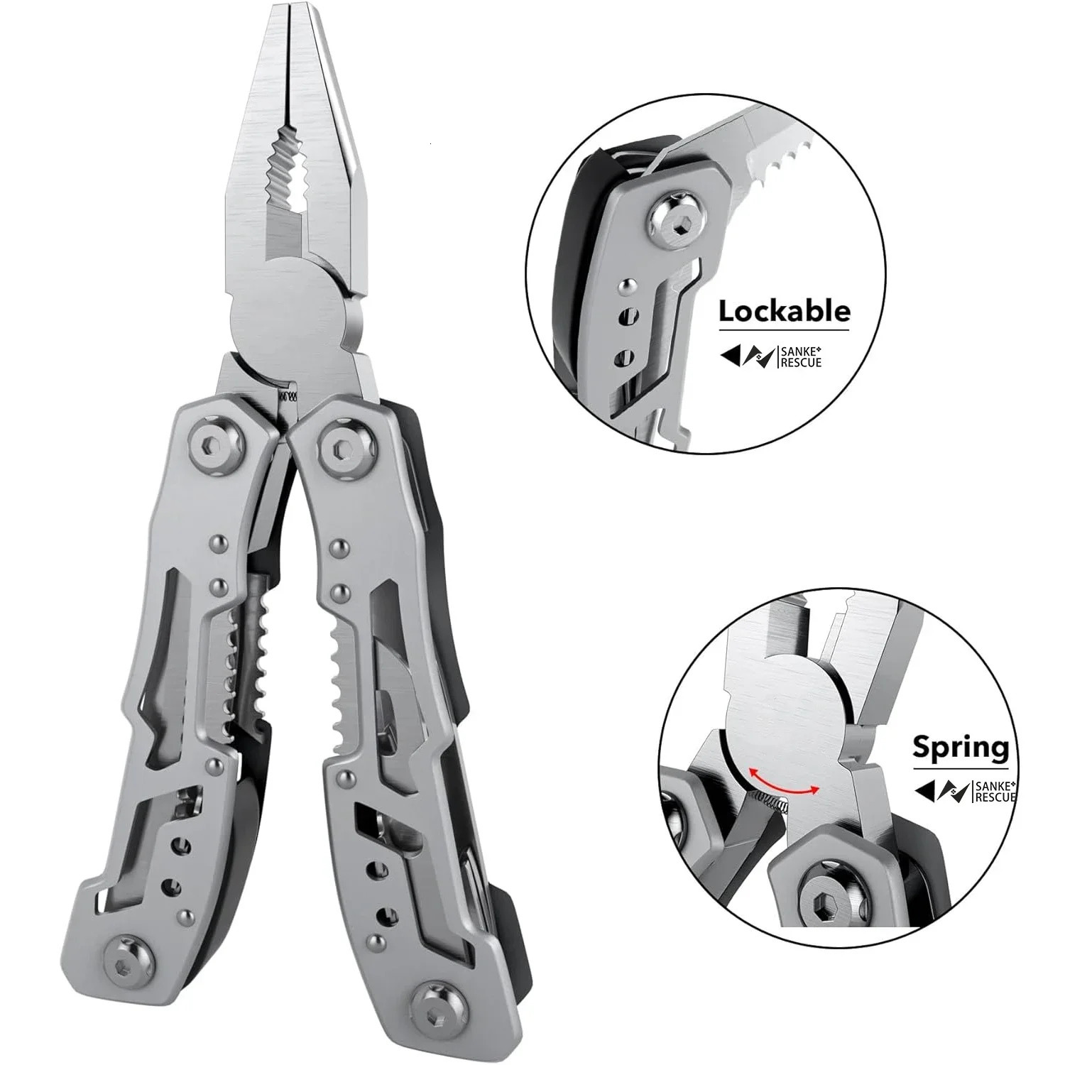 Hand Diy Multi Tools Multitool Folding Knives Scissor Cutters EDC Survival Gear Manual Pliers Fishing Outdoor Camping 250806 - view 4