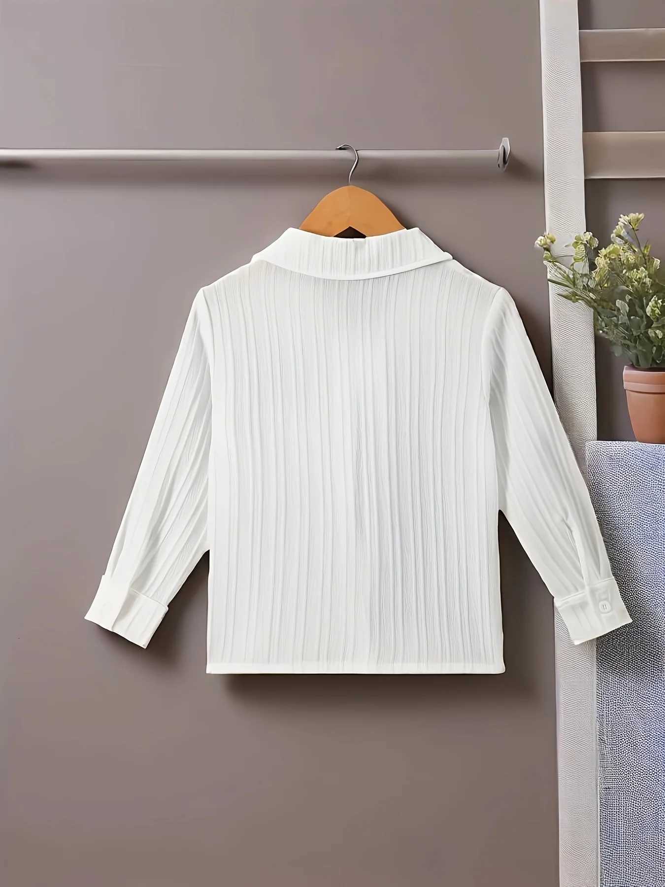 Boys Shirts Long-Sleeved Spring and Autumn Tops Fashionable and Stylish Clothing for Middle-Aged and Older Children X250806