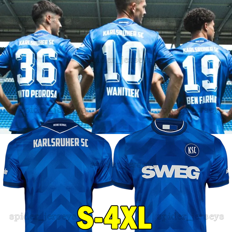 XXXL 4XL Karlsruher SC Soccer Jerseys SCHLEUSENER SIMIC WANITZEK MULLER 2025 2026 KSC Football Shirts RAPP SIHLAROGLU EGLOFF BURNIC FRANKE JUNG HEROLD Men Uniforms