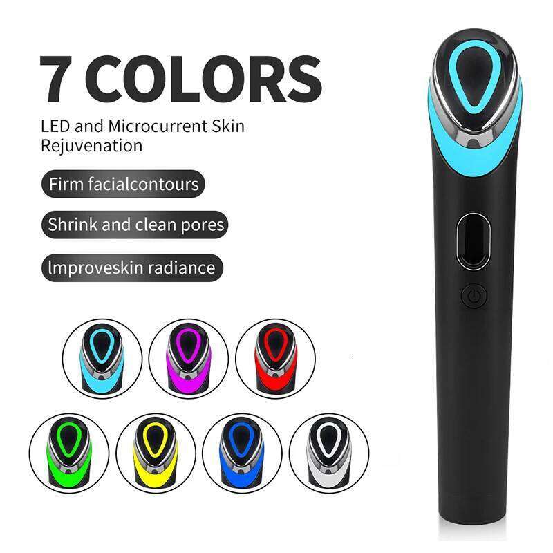 Facial Massager Face Beauty Device LCD Face Beauty Device Neck Skin Care Facial Massager High Frequency Vibration Women Men Gift