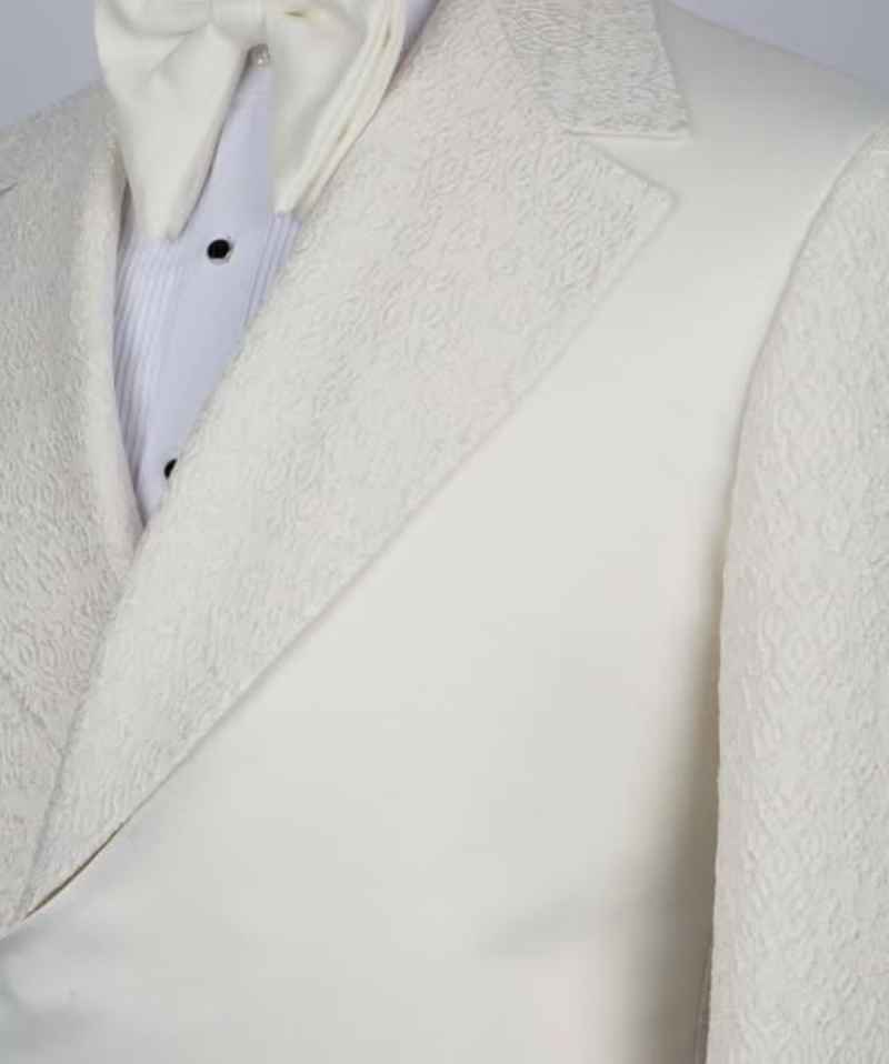 Gentleman Wedding Tuxedos Jacquard 1 Piece Set Jacket Notched Lapel Men Suits Designer Belt Groom Wear Party Suit Customized