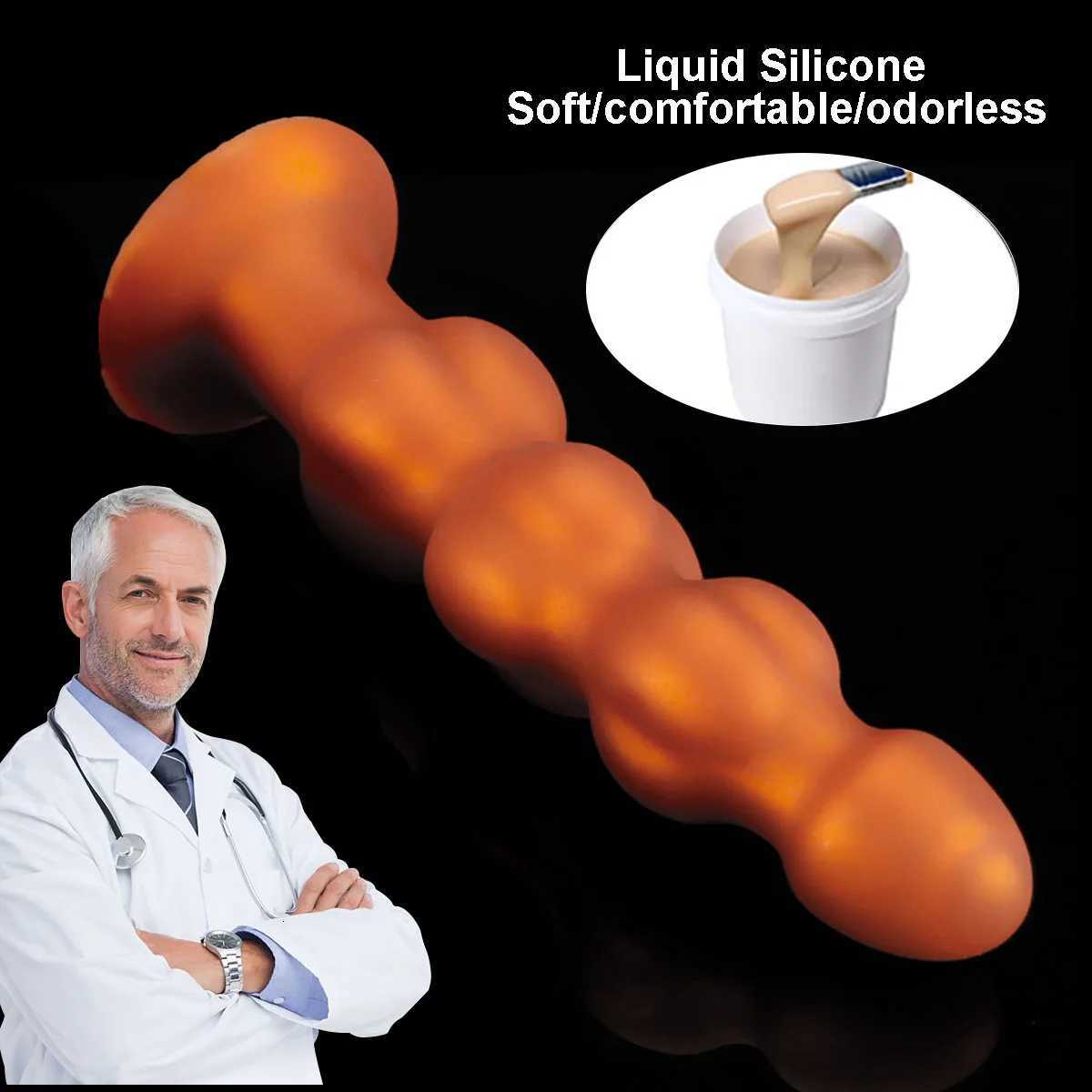 Anal Beads 4 Balls Silicone Butt Plug Adult Sex Toys for Women Men Prostate Massage Vaginal Ball Anal Stimulation Deep Dildos XJ250806