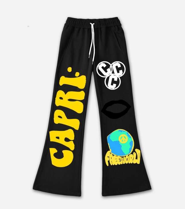 2025 Fflirtion Skull Trendy Brand New Printed Gothic High Street T-Shirt Versatile Crew Neck