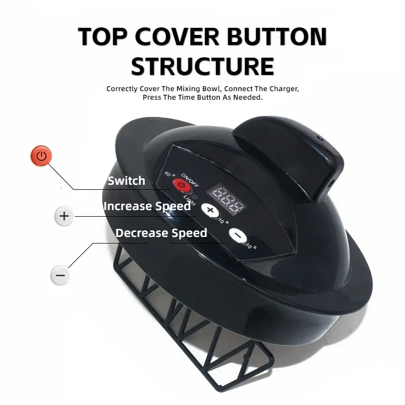 Professional Hair Color Dyeing Electric Hair Coloring Automatic Mixer Hairs Color Cream Mixing Bowl Hairdressing Dyeing Stirrer 250805