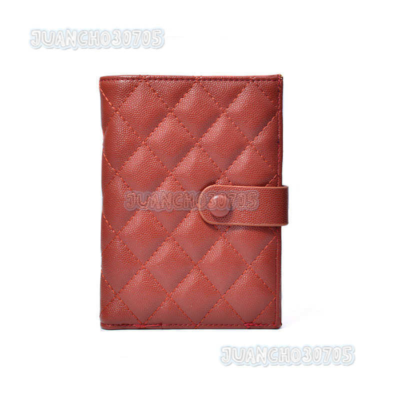 2025 New Caviar Leather Passport Holder Zipper Short Travel Passport Bag Multi-functional Document Organizer H250806