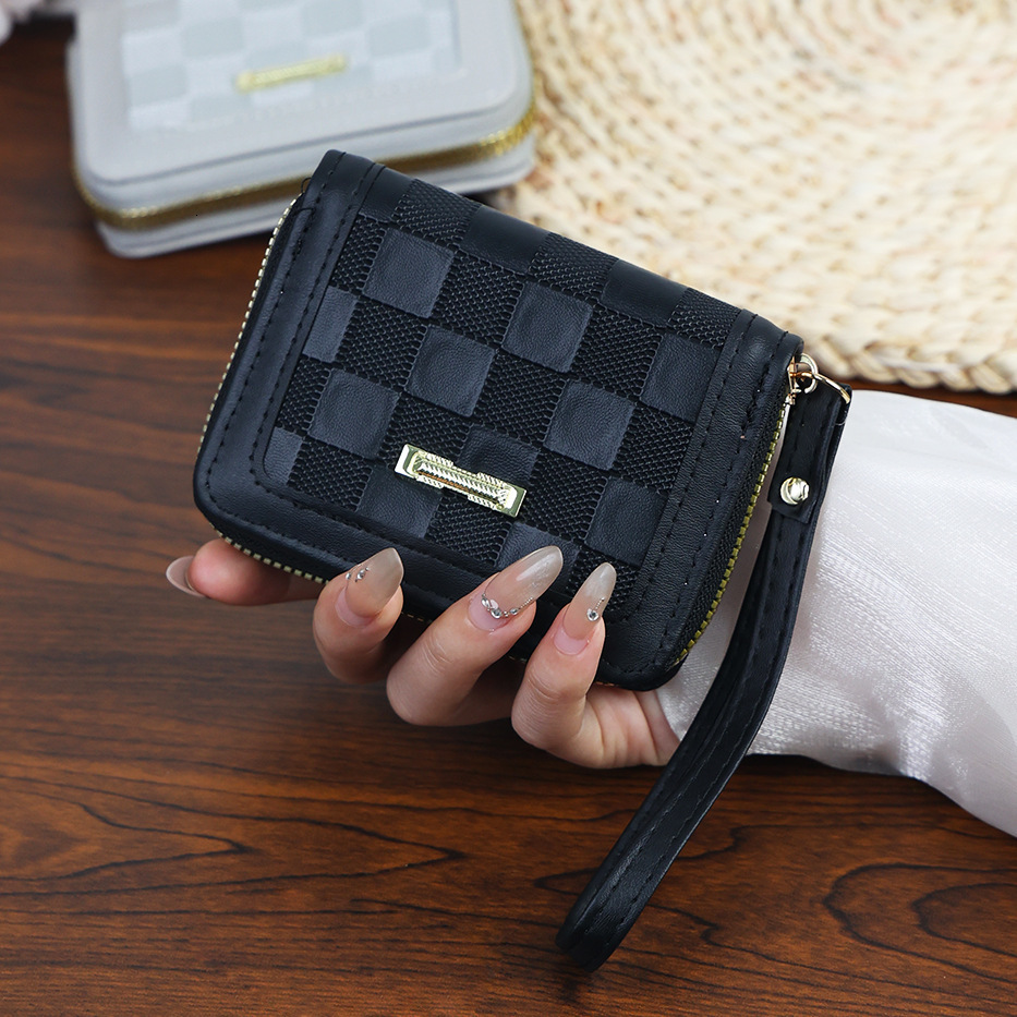 New Short for Women Fashion Simple Coin Purse Mini Small Wallet Multi-Card Slot Customizable