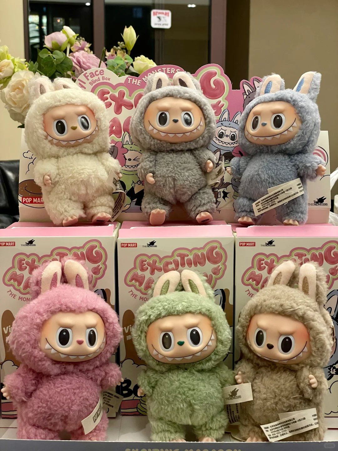 Labubu doll V3 V2 V1 Monsters Big Into Energy Series Blind Box, Kawaii Figure, Face, Doll Clothes, Doll Keychain, Decor, Gift, Blind Bag with Box