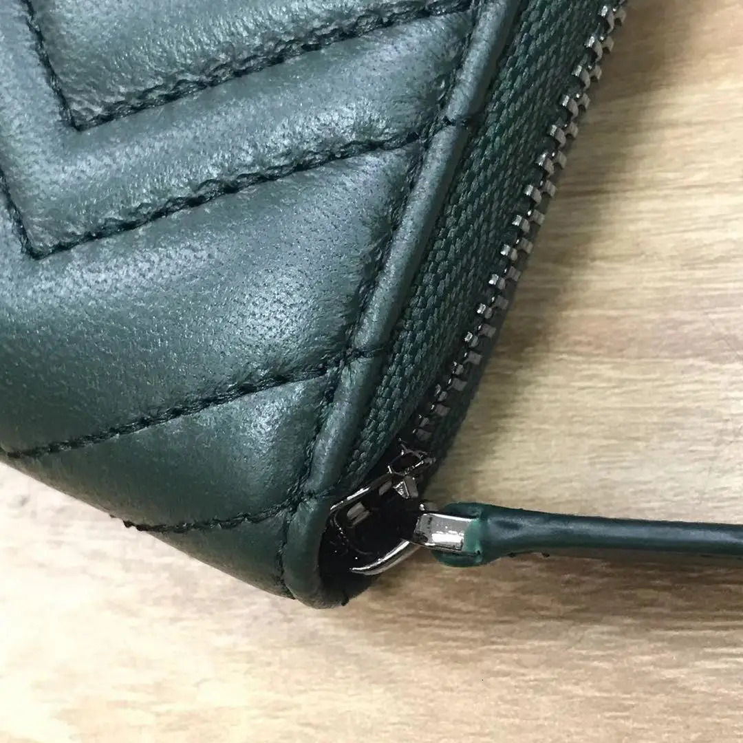 V-embossed Lambskin Leather Lady Short Zippy Wallet Women Coin Purse 5 Colors 250806