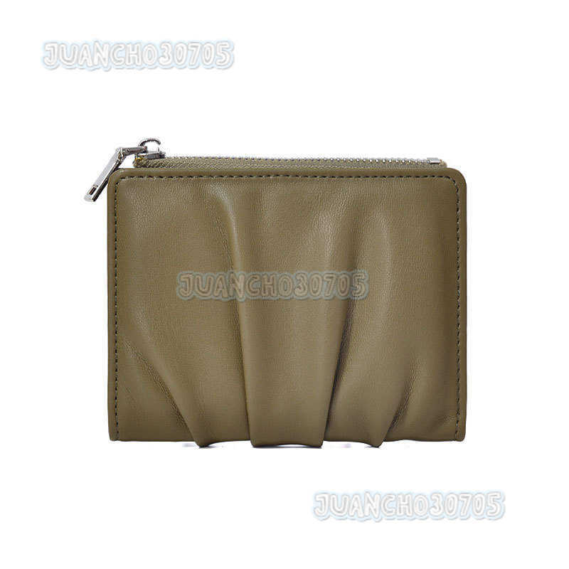 New Womens Card Holder Wrinkled Simple Mini Small Card Holder Multi-card Slot Solid Color Versatile H250806