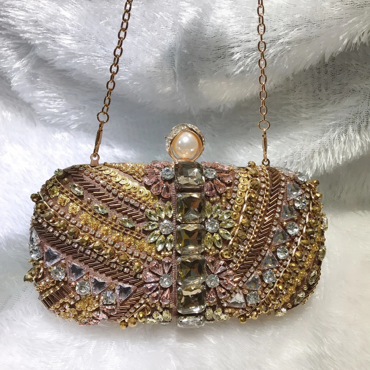 Water Diamond Handbag Crystals Evening Clutch Bags Women Wedding Party Purse Ball Handbags Rhinestone Mini heart bag 250730