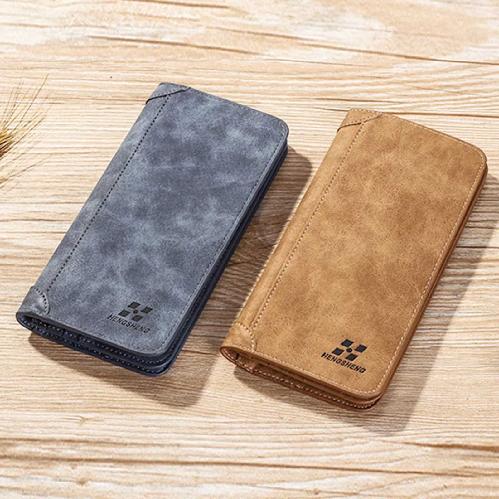 New Mens Wallet Long Wallet Mens Retro Style Men Large Capacity Wallet Bag Luxury Design Men Multi Card Wallet XJ250806