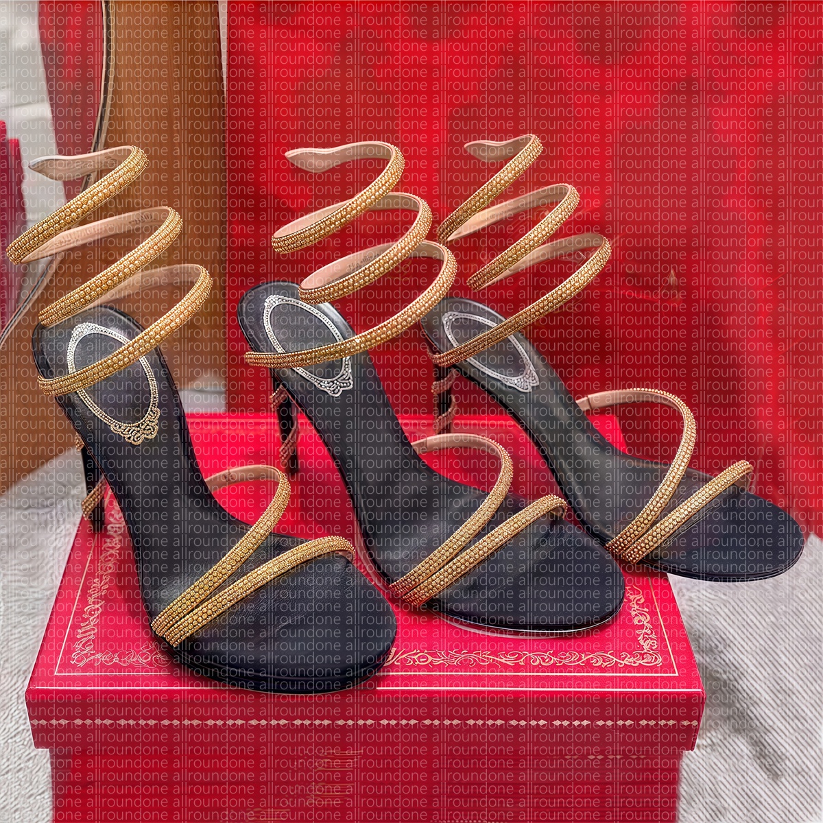 heels designer heels high heels women sandals Crystals Embellished stiletto Heels Crystal Chandelier Diamond Serpentine Wrapped sexy pumps Wedding party Shoes