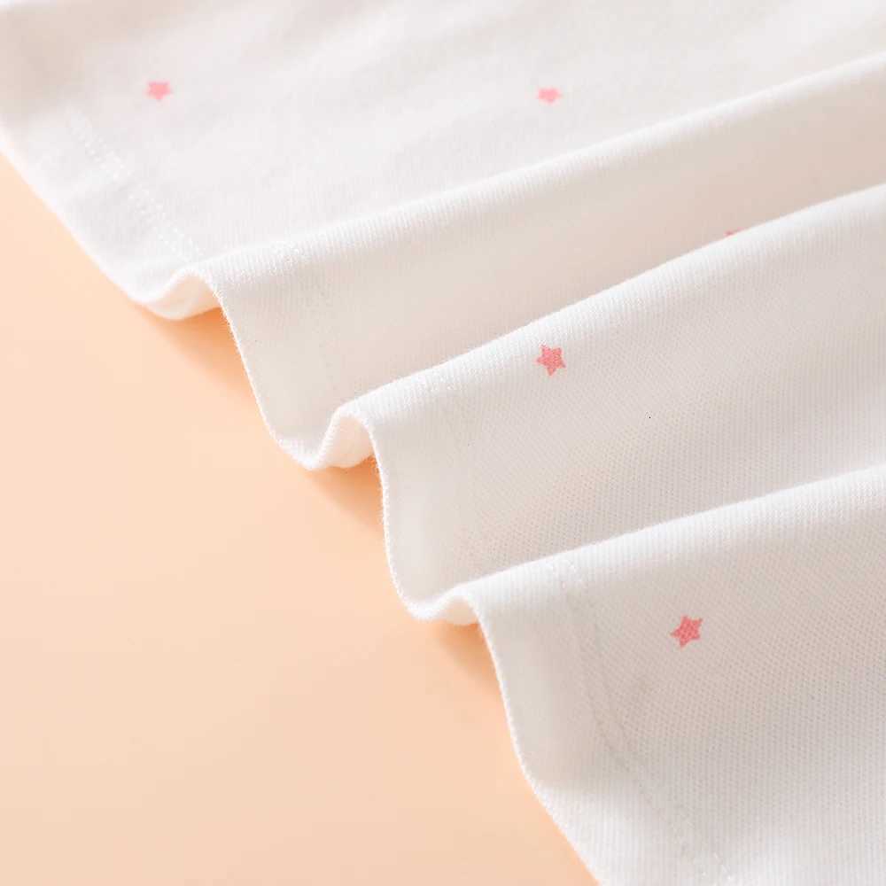 Girls Cotton Long Sleeve Polo Shirt White with Pink Collar and Cute Cartoon Patch Kids Fashion Top for Ages 2-6 X250806