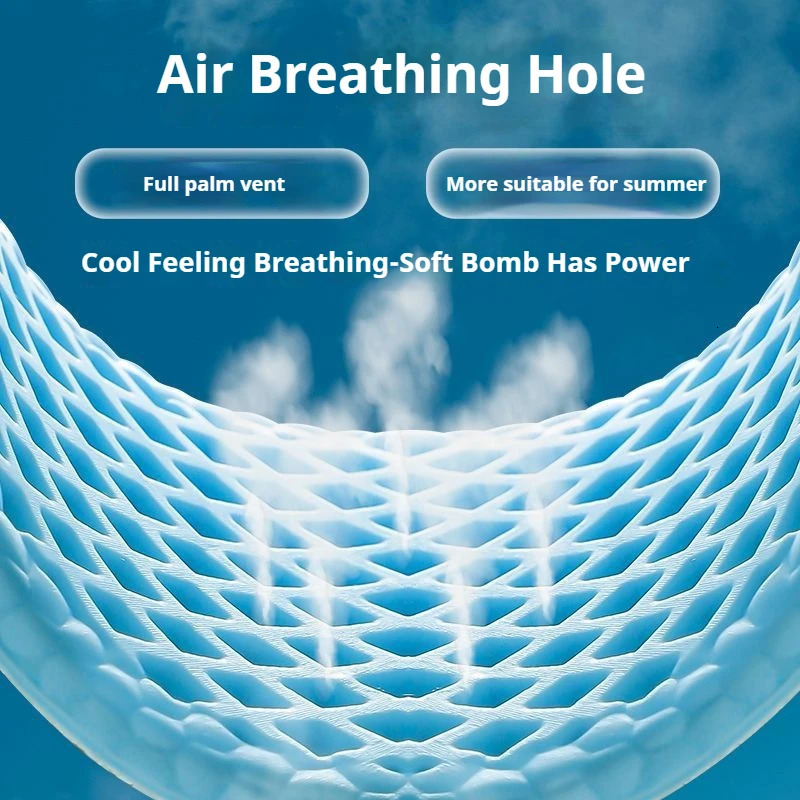 Mesh Breathable Insoles for Shoes Men Summer Cool Insole Feet Running Sports Shock Absorption Shoe Sole Memory foam Shoes Pads 250805