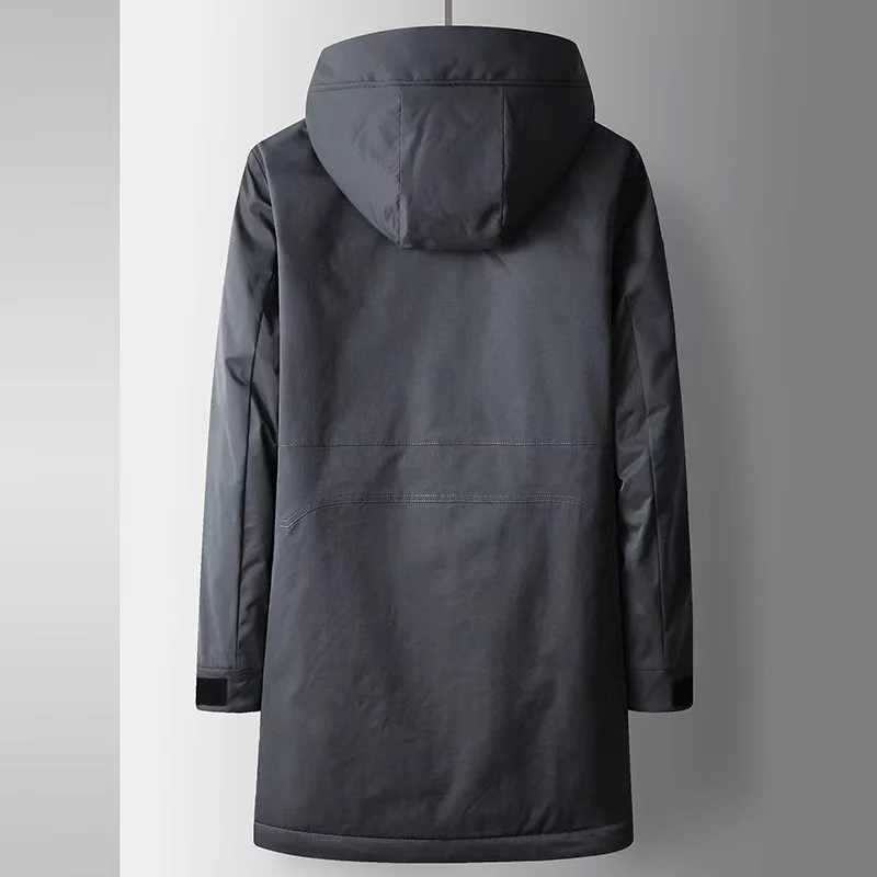 2025 Autumn/Winter New Mens Hooded Down Jacket Thickened Down Warmth and Cold Proof Quality Casual Down Jacket W250806