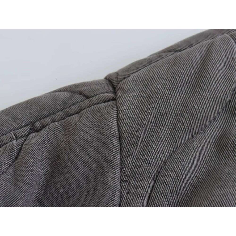 Designer Clothing 2025 Autumn Winter Grey Oversize Women Cotton Coat Thicken Warm Long Sleeve Zipper Loose Padded Jacket Female Parkas