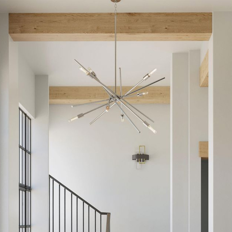 Creative industrial style retro satellite multi-head pendant lamp for clothing stores, cafes, and bars Z-P400109