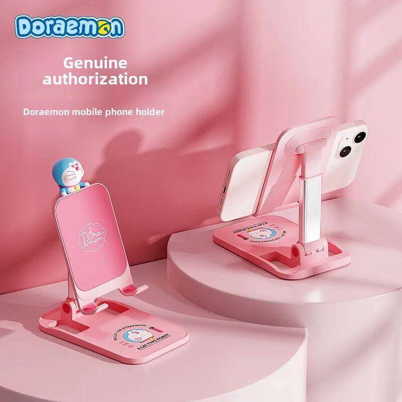 New Doraemon Desktop Folding Cartoon Creative Live Watching Drama Lazy People Adjustable Lift Cell Phone Stand