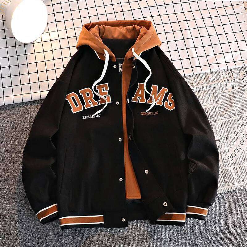 Designer Clothing 2025 High Quality Varsity Baseball Uniform Men's Autumn New Trendy Brand All-Match Student Hooded Jacket Plus Size Coats Women