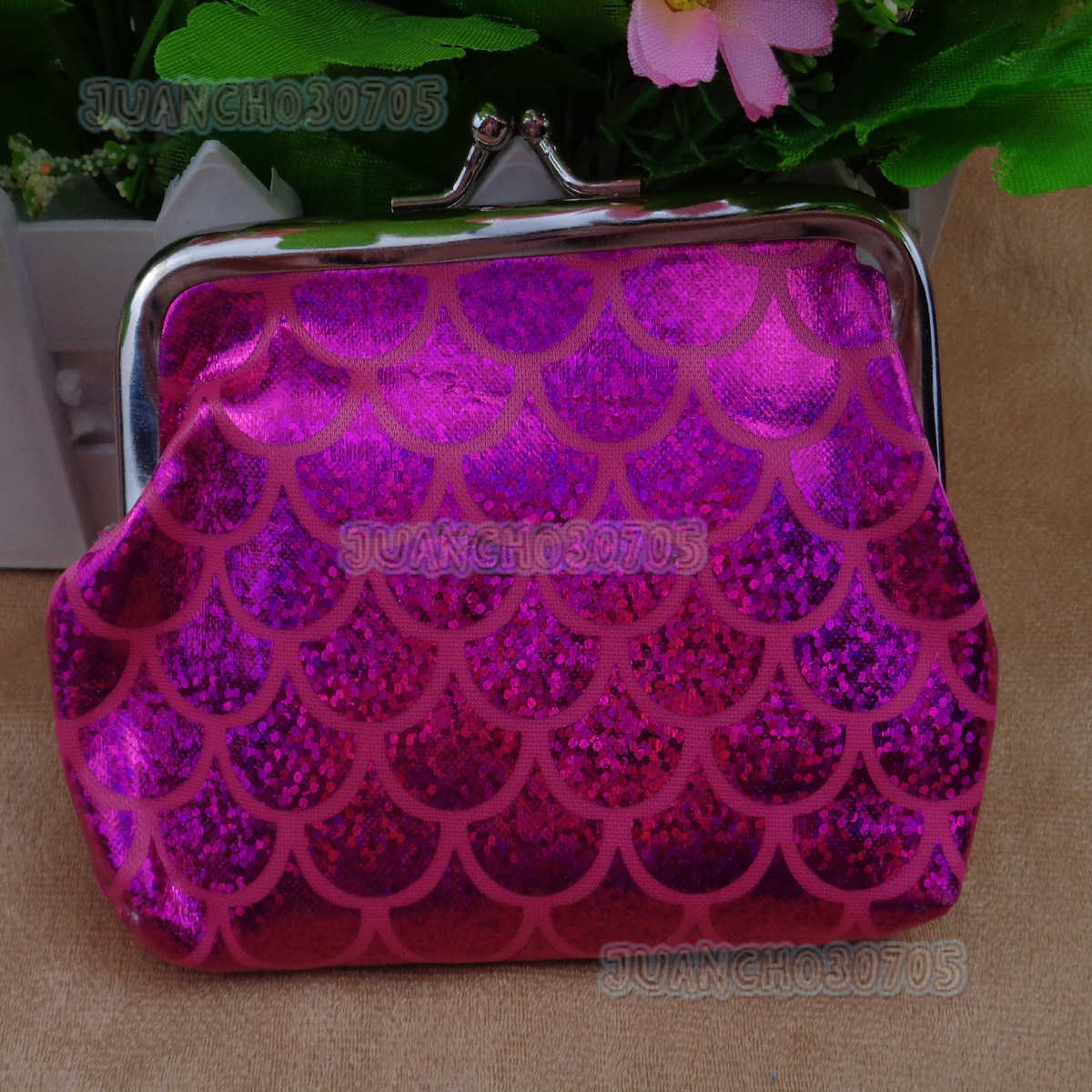 New Gold Stamping Clip Fish Coin Purse Bridge Bank Card Gift Bag Key Bag H250806