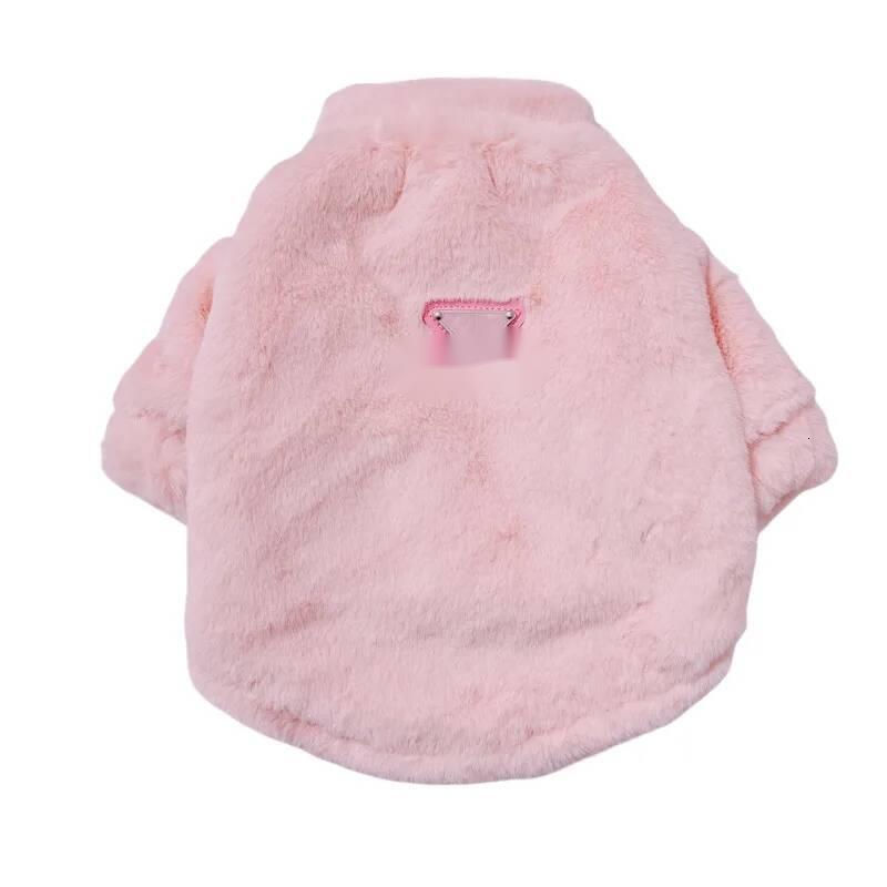 Winter Apparel Designer Clothes Dog Faux Fur Coat Turtleneck Puppy Sweater Cold Weather Pets Jacket Warm Outfit Jackets for Small Medium Dogs White c7