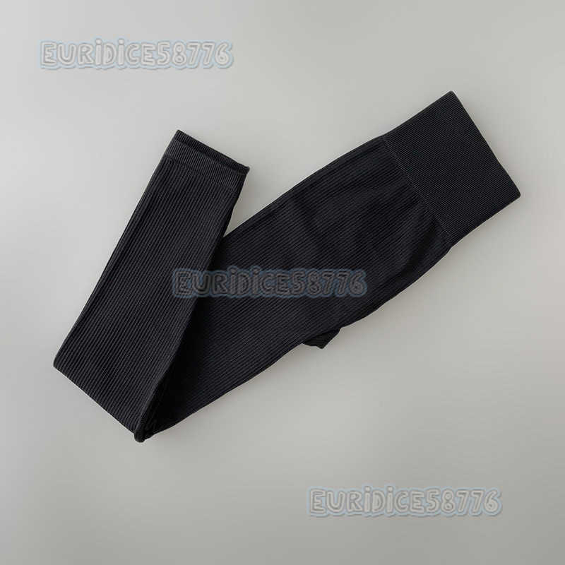 New Style Leggings for Outer Wear Spring Summer Solid Color Stretch Tight Sports Pants Yoga Fitness Threaded Long Pants High Elasticity H250806