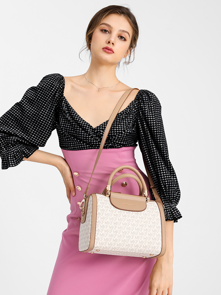 MKF designer bag free shipping Light luxury High quality casual fashion Boston bag letter versatile classic high-capacity handbag for woman