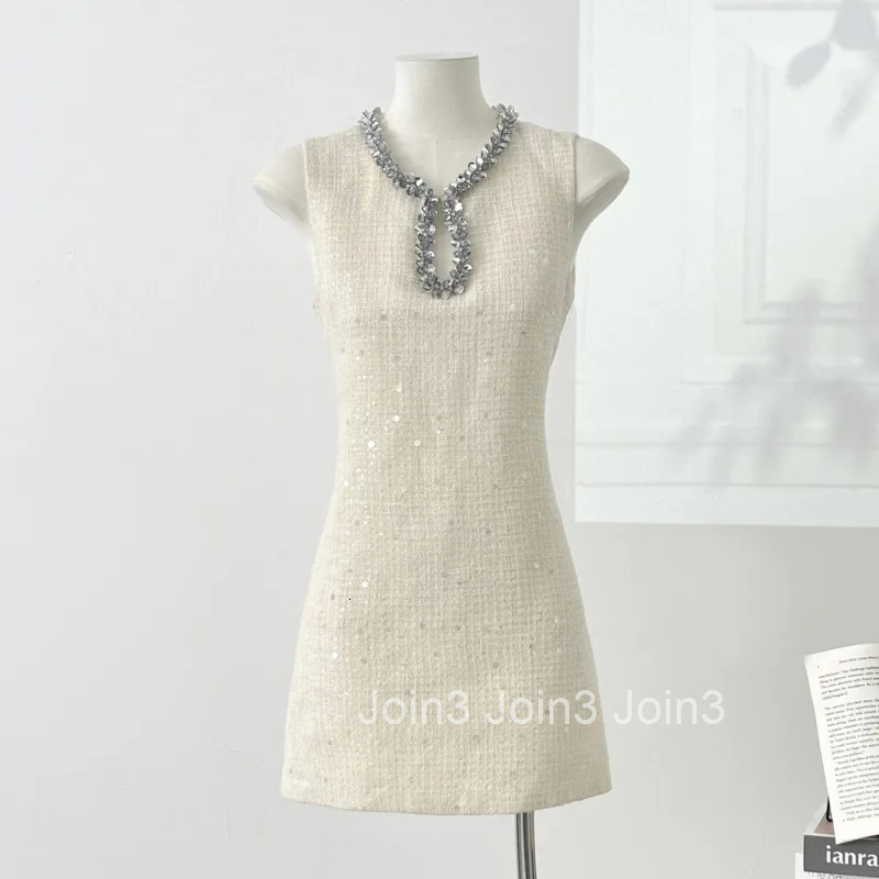 High Quality Luxury Small Fragrance Tweed Dresses For Women Sweet Short Summer Dress Party Vestidos Robes Roupas Feminina