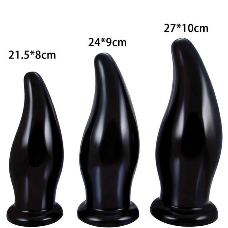 Large Anal Plug Dilator with Suction Cup Dildos Masturbator Stimulates Anus Vagina Long Big Butt Plug Sex Toys for Women and Men Sex Shop XJ250806
