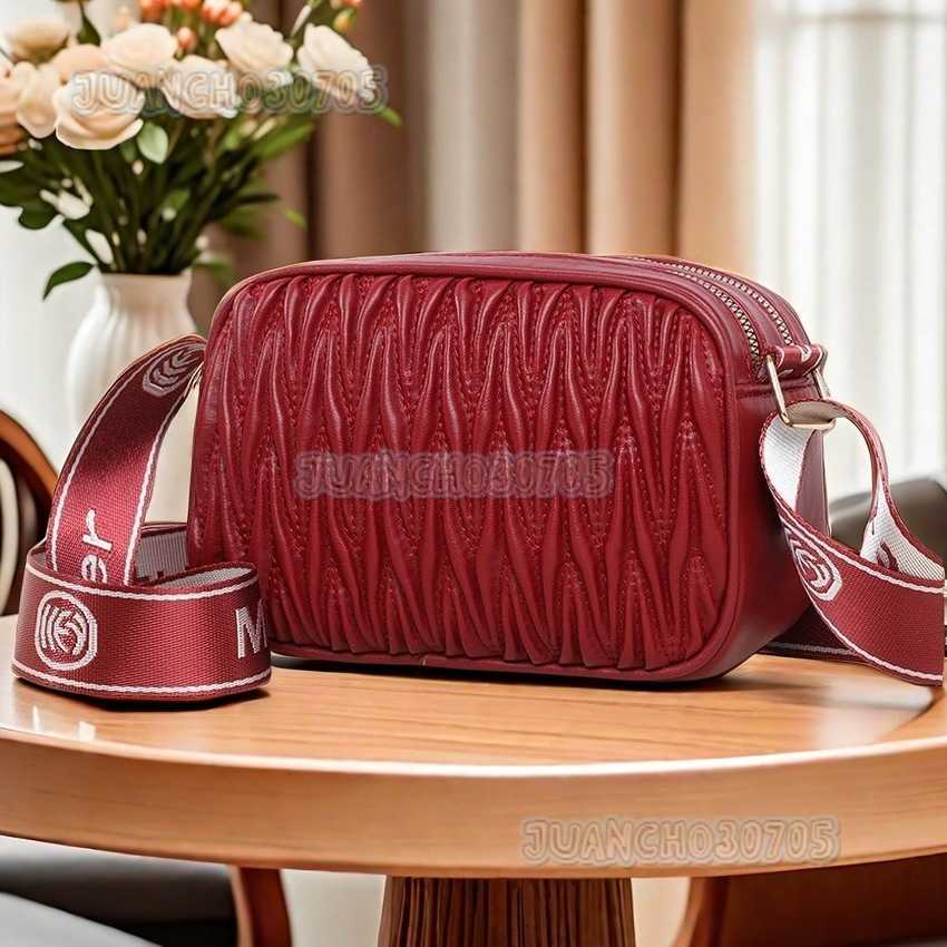 Trendy Textured Quilted Small Square Bag Bags Fashionable Underarm Shoulder Bag Wide Strap Crossbody Bag H250806