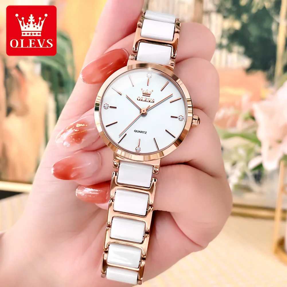 OLEVS Womens Wrist Luxury Brand for Women Elegant Bracelet Waterproof Fashion Quartz Ladies es Reloj Para Mujer W250806