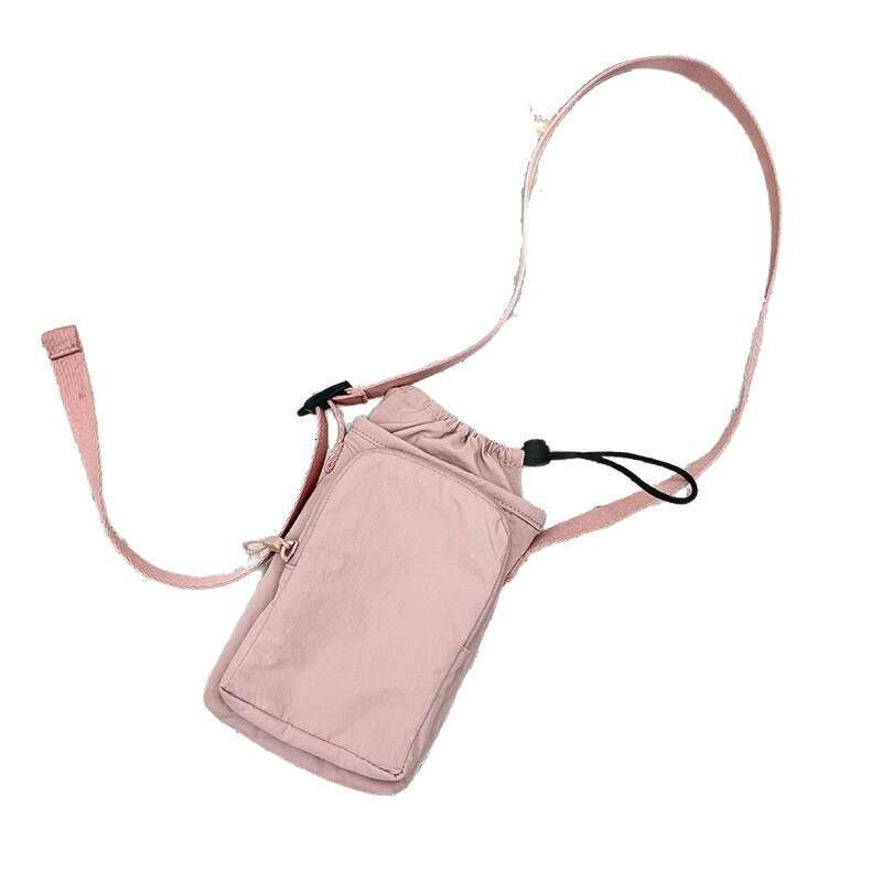 2025 Spring Solid Color Nylon Phone Unisex Lightweight Crossbody Shoulder Simple Matching Small Square Bag