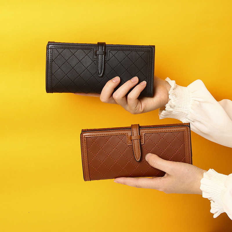 Long Wallet for Women New Niche Design 70% off Quilted Embroidery Coin Purse Clutch