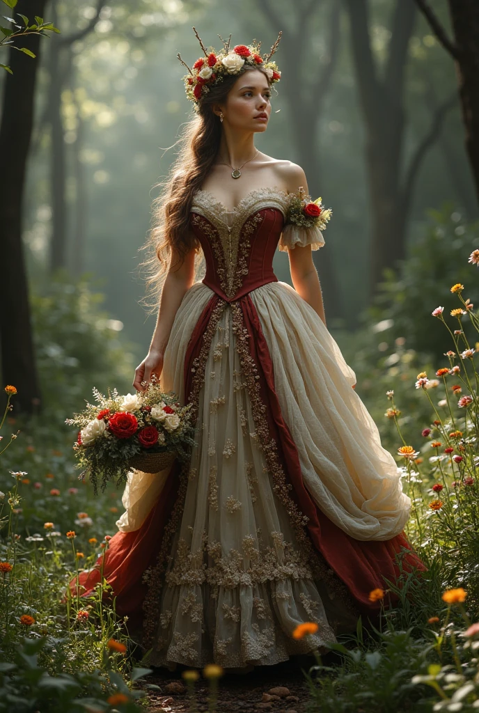 Vintage Victorian Wedding Dresses Off Shoulder Western Country Bridal Gown Lace Appliques Dark Red With Ivory A-Line Long Princess Bride Dress Custom 