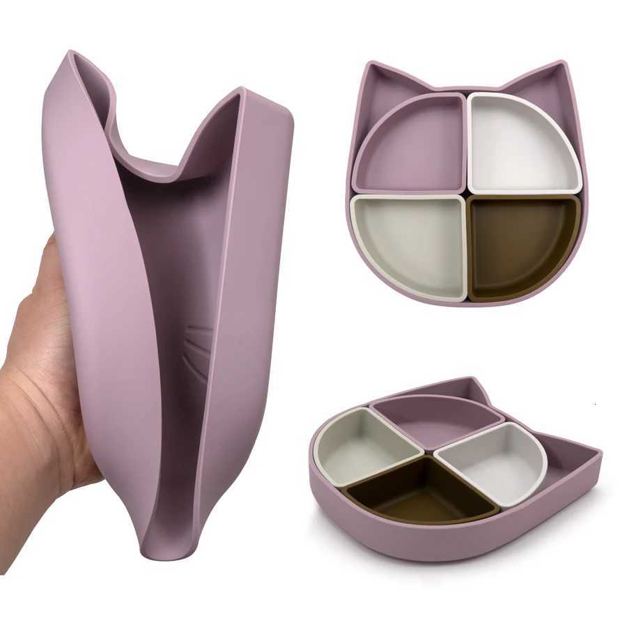 New Designed Cartoon Shaped Baby Dishes Plates Newborn Feeding Solid Food Anti-Slip Bowl Training Bowl Childrens Tableware X250806