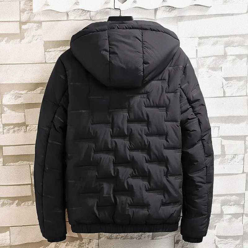 2025 New Winter New Cotton Jacket Mens Baseball Collar Mesh Pressed Lightweight Cotton Jacket Vintage Flight Casual Long Sleeve W250806