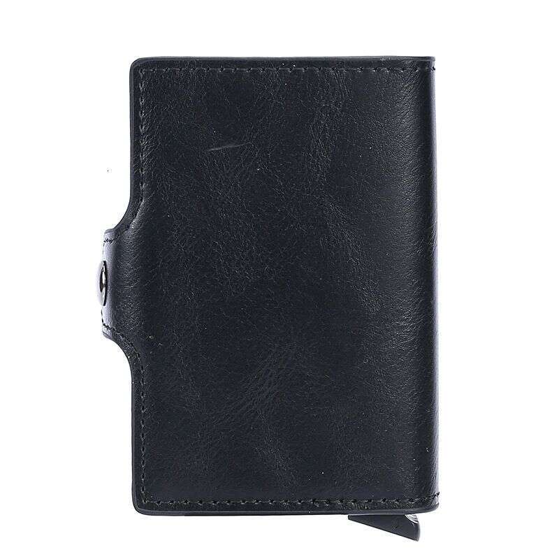 RFID Automatic Ejection Double Credit Bag, Multi-slot Anti-theft Brush Aluminum Alloy Card Case